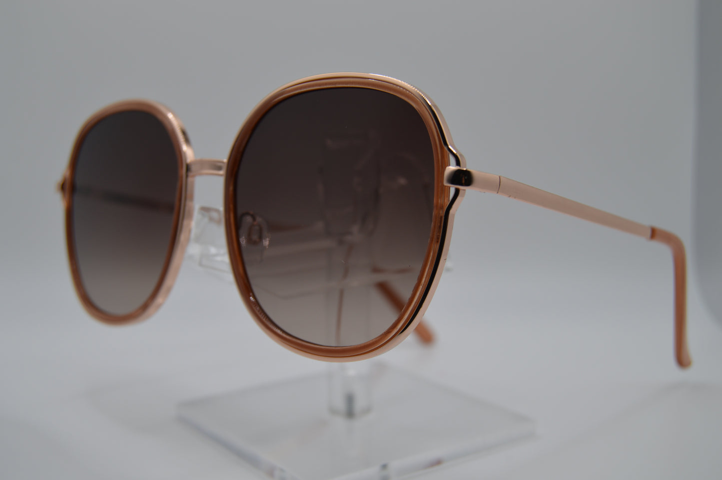 Brown and Rose Gold Sunglasses