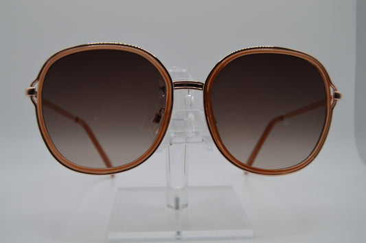 Brown and Rose Gold Sunglasses