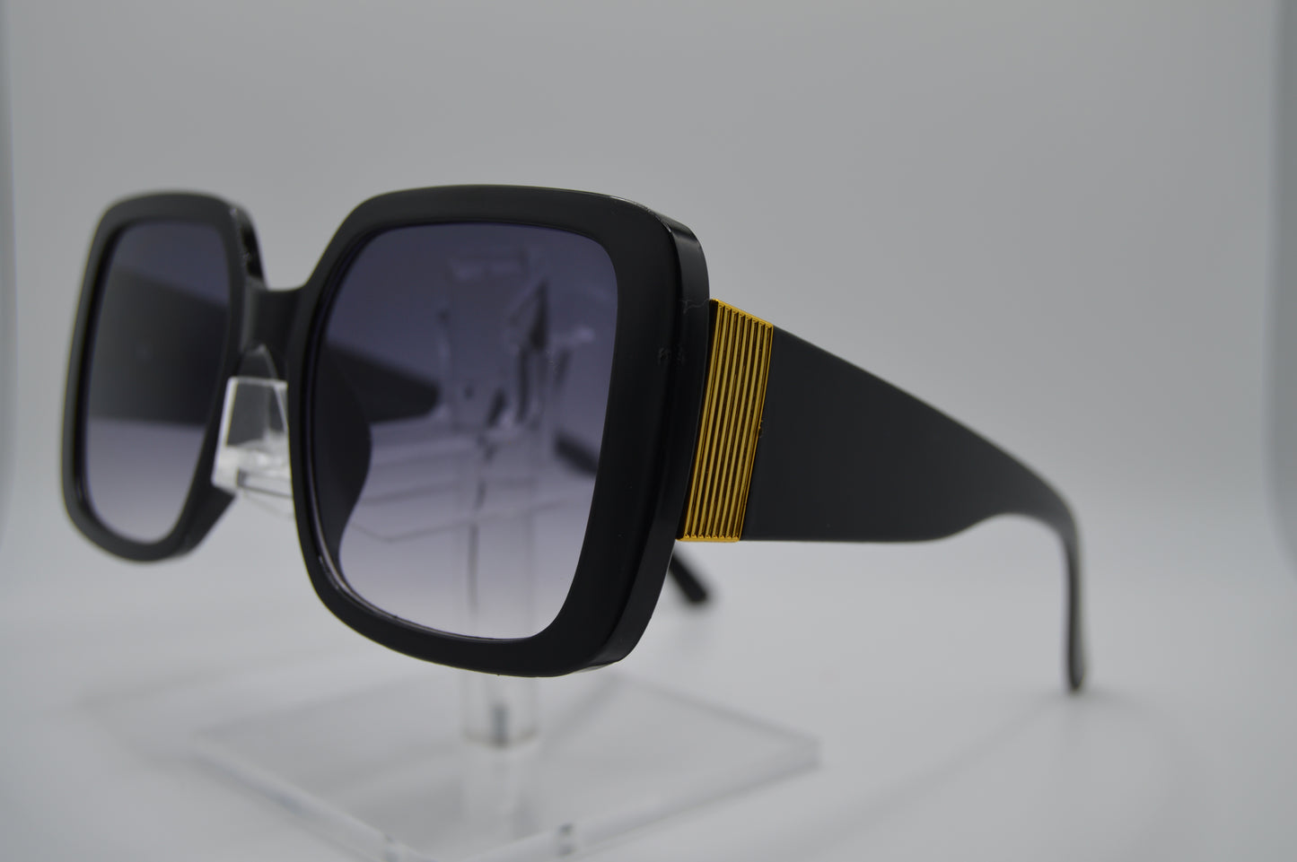 Large Black Square Sunglasses