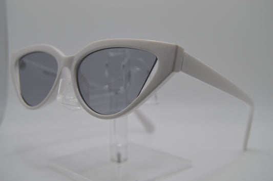 White Cat-eye Sunglasses
